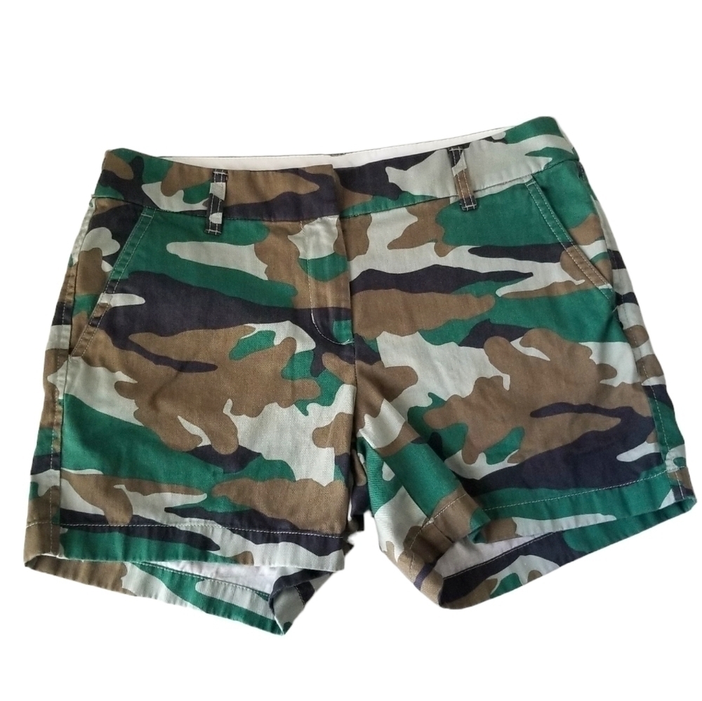 J Crew Camo 5" Classic Chino Short Size 4